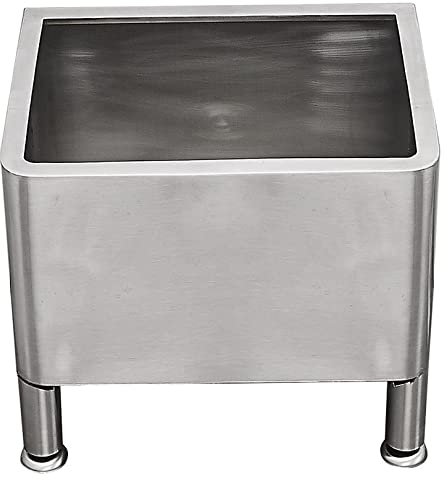 Stainless Steel Floor Mount Mop Sink/Basin with Strainer, Slop Sinks for Commercial Kitchen, Restaurant, Business, Garages, Basements/19.7in