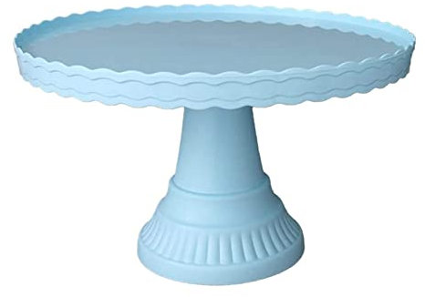CCYENG Alzate per Dolci in plastica per Tavolo da Dessert, 12,8'', Rotonde, per Cupcake e Snack, Moderne e infrangibili, per Feste di Famiglia o Feste di Festa, Frutta (Blu)