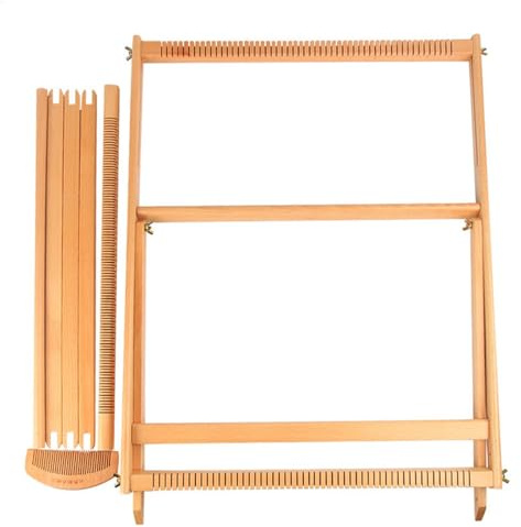 Webrahmen-Set aus Holz – Webrahmen für Erwachsene | Großer Webrahmen | Kreativität Webrahmen mit Ständer | Holzweben Textil Nähwerkzeug Kunst Großer Rahmen zur Entwicklung der Kreativität