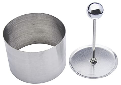 Alipis molde redondo molde de pastel para hornear prensador vara tarteras para tartas cortadores de galletas suministros redondos para platos fríos moldes para colocar platos Silver