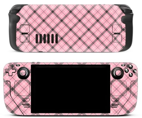 lucaeuden Plaid Steam Deck Skin - Klassisch Kariertes Schutzvinyl Für Handheld-Spielkonsolen plaid-0379