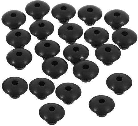 Zerodeko 120 Pezzi Blocchi Di Fissaggio Per Ganci a Piolo in Gomma Nera, Blocchi Di Fissaggio Per Pannelli Forati 1/4 Pollice, Accessori Per Ganci Pannello Per Uso Domestico, Ufficio e Officina