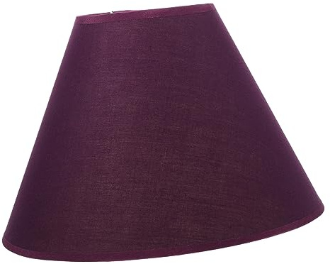 DIYEAH Stoff Lampenschirm E27 Lampenzubehör Violetter Ersatzschirm Für Tisch Und Stehlampen Staubgeschützt Einfache Montage Moderner Lampenschirm Für Wohnzimmer Schlafzimmer