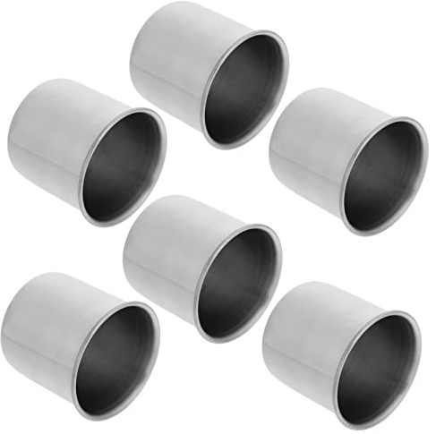 iplusmile 6 Pezzi Tazza medicinale in acciaio inossidabile misurino scala bicchiere metallo misurino in acciaio inossidabile tazza medica in metallo 304