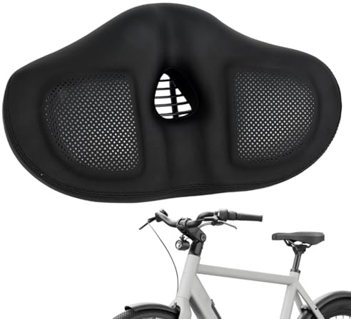 Cykelsadel – 30 cm vattentät bred vingkudde, bekvämt cykelsäte | Ergonomisk ridning andningsbar stoppning, förtjockad sits för resor pendling fitness utomhus