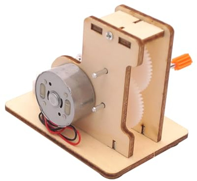 Hohopeti Generatore Di Elettricità Fai Da Te in Legno, Kit Di Materiali Di Assemblaggio Educativo Per Bambini e Studenti, Giocattolo Scientifico Manuale Per Esperimenti Stem e Sviluppo Creativo