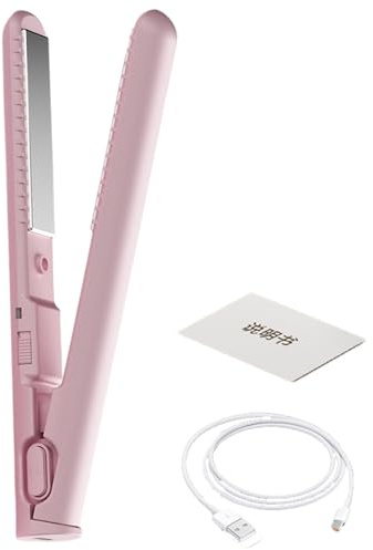Rizador De Viaje Carga USB | Alisador De Viaje Para El Cabello Herramienta De Peinado Para Mujeres Y Chicas, Para Viaje Y Hogar