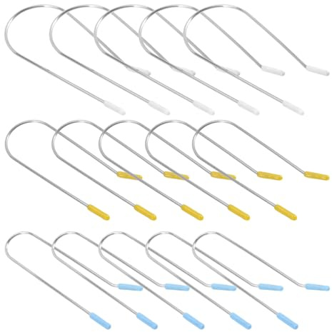 FIXOSHEE 48 Pièces 48 Pinces à Bigoudis Électriques en Acier Inoxydable, Clips Chauffants 1,9 Cm, 2,54 Cm et 3,81 Cm, Maintien Ferme des Boucles, Kit de Remplacement Polyvalent pour