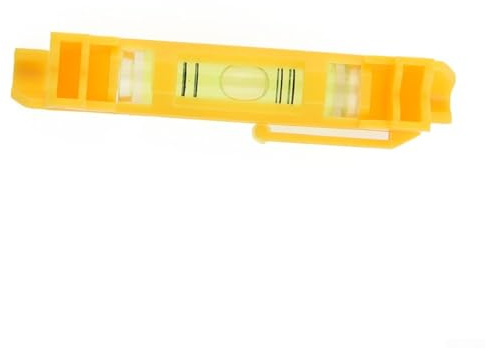 Lot de 2 niveaux à suspendre en acrylique et plastique avec crochet moulé pour la construction, la maçonnerie, la menuiserie et les projets de bricolage (jaune)