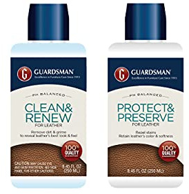 Guardsman Leather Care Bundle: Leather Cleaner and Leather Protector