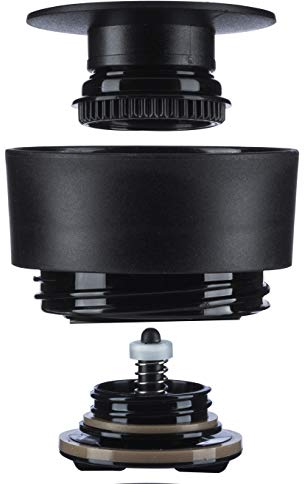 720°DGREE Original Ersatzdeckel für Deinen “PleasureToGo“ Thermobecher - Ersatzdeckel Schwarz inkl. Dichtung - Bpa-Frei - ACHTUNG: NICHT kompatibel zum Nachfolgemodell PleasureToGo 2.0