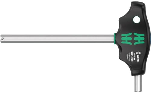 Wera 05023366001 454 HF T-Handle Hexagon Screwdriver Hex-Plus with Holding Function, Imperial, Imp 3/8 x 150 mm