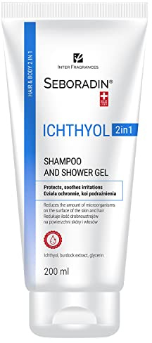 Seboradin 2in1 Shampoo Gel Anti Schuppen Trockene Juckende Kopfhaut Schuppenflechte Haarshampoo Psoriasis Neurodermitis Pflege Seborrhoisches Ekzem 200ML