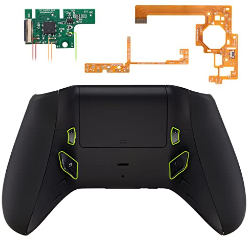 eXtremeRate Lofty Programmierbares Remap&Trigger Stop Kit für Xbox One S/X Controller,Remap-Board/Upgrade Gehäuse/Grips Case/Rück Knöpfe/Trigger-Lock Zubehör für Xbox One S&X Modell 1708-Matt Schwarz