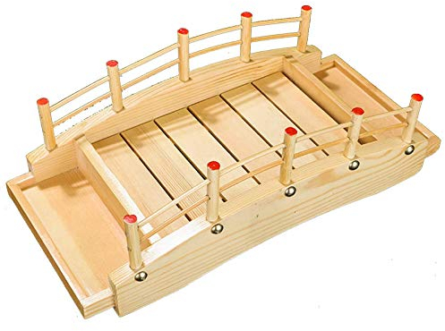 WSHA Cucina Giapponese Sushi Arch Bridge Boats/Creative Sashimi Vassoio da Portata Piatto da Portata per stoviglie Decorazione Ornamento, 44x22cm