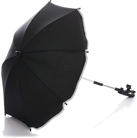 Fillikid Sonnenschirm Kinderwagen Exclusiv | UV-Schutz 50+ | Sonnenschutz Kinderwagen | Universalhalterung für Rund- und Ovalrohre, einstellbar | Leicht zu Reinigen | Kinderwagen Sonnenschirm