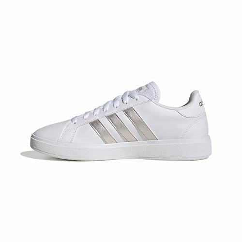 adidas Donna Grand Court TD Lifestyle Court Casual Shoes, Cloud White / Platinum / Cloud White, 44 EU