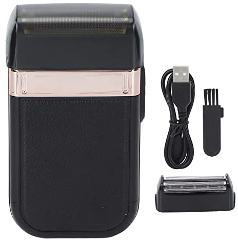 Rasoir électrique à Grille, 2 en 1 Rasoir électrique sans Fil Rasoir électrique Rechargeable par USB pour Hommes Rasoir Lavable à Faible Bruit rasoir à grille