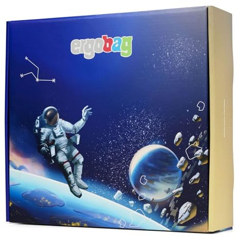 ergobag Fan Box mit Trinkflasche, Kletties, Zippies und Hangie, 10-teiliges Set Schulstart Geschenkebox