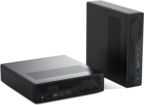 MINIS FORUM MS-01 Mini PC, processeur Intel Core i9-13900H 14 cœurs/20 Threads jusqu'à 5,4 GHz, Barebone sans RAM/Port DDR5/OS, Mini Ordinateur de Bureau, HDMI/2 x USB4, Port SFP+ 10G × 2,2,5G RJ45x2