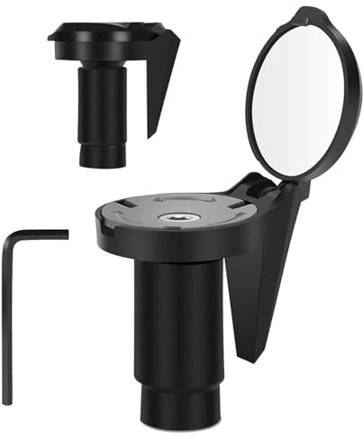 Fahrrad-Lenkerstecker-Reflektor, Fahrrad-Rückspiegel-Reflektor - Lenkerstopfen-Endreflektoren für das Radfahren | Verstellbarer Fahrradreflektor mit klarer Sicht für Fahrten im Freien, Radfahren in de