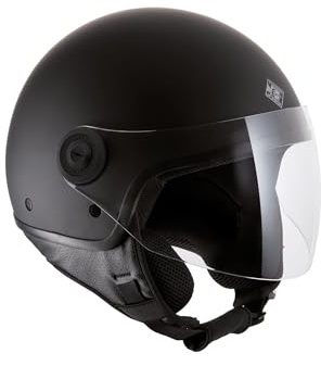 Tucano Urbano Demi-Jethelm Unisex El'Jettin 6.0 - Motorradhelm aus Polycarbonat - Scooter-Helm Small Fit - Helmschale XS-M L-XXL - Sommerhelm Winter zugelassen gemäß ECE 22.06 - Grau Matt Größe 2XL