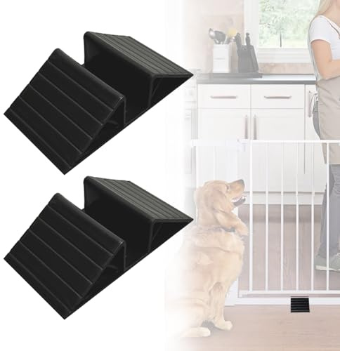 Supporto Stabilizzatore Triangolare per Cancello per Animali, Rinforzo Anti-Calcio per la Prevenzione delle Cadute con Slot per Schede per Barriera di Recinzione da 4/5 Pollici e Ringhiera per Scale