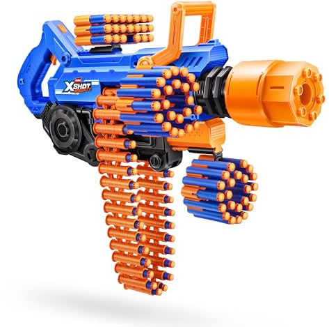 XSHOT Insanity Smoking Barrel Blaster avec 72 fléchettes avec Technologie Air Pocket de ZURU, Dart Blaster avec mécanisme de fumée, Jouet d’extérieur pour garçon et Fille, Adolescent et Adulte