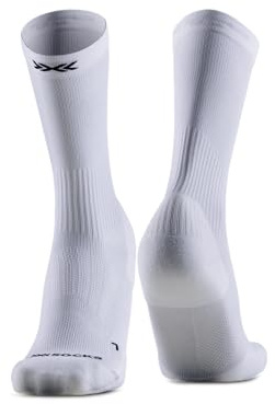 X-Socks Core Sport Light Crew - Calze Compressive per Corsa, Ciclismo & Sport - Supporto per Tendini, Muscoli e Articolazioni - Comfort e Prestazioni Migliorate - Bianco/Nero, 42-44