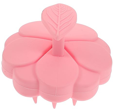 Silikon Kopfhautmassagegerät zur Kopfhautreinigung und Massage | Rosa, für Dusche, Entfernt Schuppen und Reinigt Haar Sowie Kopfhaut Sanft