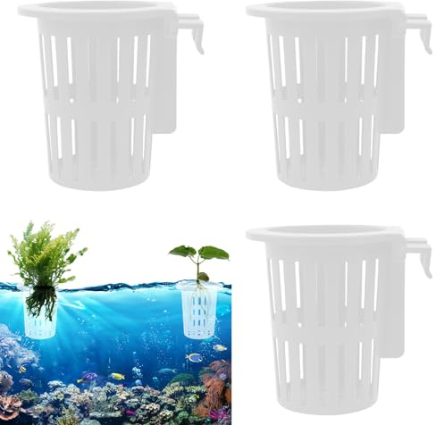 Huayeex Aquaponics odlingssystem fiskbehållare, flytande vattenväxtkruka – vattendekorationer för undervattensplanterad dammvas odling aquaponisk hydroponik