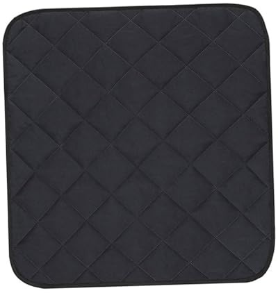 perfeclan Protector acolchado para sofá o silla de 56 x 53 cm para asientos de coche, con respaldo a prueba de fugas, Negro