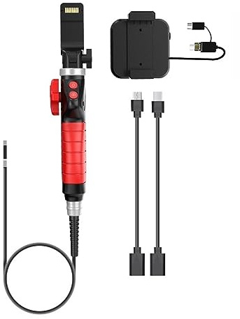 Endoscopio Automobilistico Con Sonda Impermeabile IP67 For Boroscopio Articolato A 180° Con Bidirezionale For Il Motore(8.5mm 3 in 1 version)