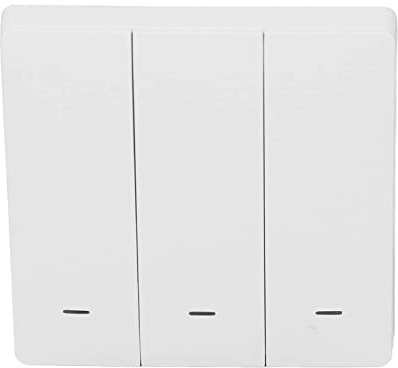 Haofy Interrupteur D'alimentation télécommandé APP Interrupteur D'éclairage sans Fil pour Maison Intelligente, Installation Facile, Intelligent 3 Boutons Poussoirs pour Appareils Ménagers