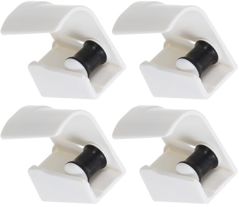 Sewroro Lot de 4 Porte-balais Muraux Adhésifs Robustes, Support Antidérapant pour Manche de Balai 19-28 Mm, Organisateur Mural sans Perçage, Imperméable, pour Garage, la Cuisine
