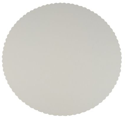 PAPSTAR 10 Tortenunterlagen, Pappe, Rund, Ø 30 cm, weiß mit Wellenschliff, 81195