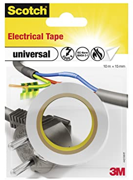 Scotch 4401WHT Nastro Isolante in PVC, Bianco