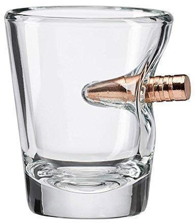 BenShot Shot Glass with Real .308 Bullet - 2oz | Made in the USA
