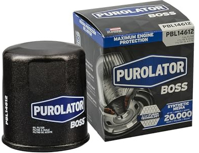 Purolator PBL14612 PurolatorBOSS Maximum Engine Protection Spin On Oil Filter Compatible With Nissan Altima, Rogue, Sentra, Murano, Versa, Maxima, Mazda 3, CX-5, CX-9, CX-30, 6, INFINITI QX60 and Q50