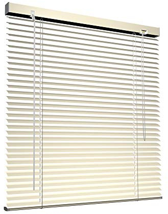 Victoria M. Aluminium Jalousie, 95 x 130 cm, Creme, Jalousie ohne Bohren, inkl. Klemmclips