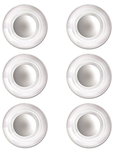 Quartet Lot de 6 aimants puissants, tableau blanc en verre, tableau effaçable à sec, grand, couleurs assorties, 85392