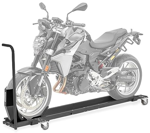 ConStands Smart Mover - Motorrad Rangierschiene mit Wippe bis 450 kg Rangierhilfe Rangierwagen Grau bis 450 kg Rangierhilfe Rangierwagen Motorrad