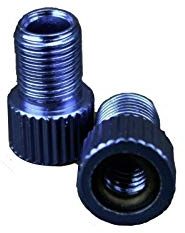 GreVeloro Ventiladapter Set Fahrrad Auto Auswechseladapter Ventil-Adapter 5 Farben zur Auswahl mit Gummi Dichtung Dunlopventil Blitzventil SV-Ventil Rennrad-Ventil Sclaverand 2er Set