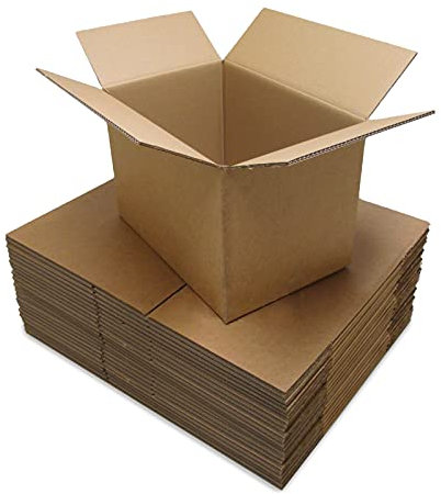 RelianceUK Large Double Wall Cardboard Boxes 457X305X305mm (Pack of 20) – Strong Packing Boxes for Moving House, Packaging, Mailing, Storage and Shipping (18X12X12 Inches)