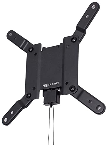 Amazon Basics Fixed Flat TV Wall Mount for 12 - 40 inches TVs and VESA 200 x 200, Black
