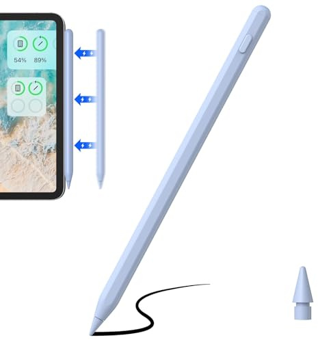 Stylus Stift für iPad，Stift für iPad Kompatibel mit iPad Pro (2018-2022) iPad Pro/iPad/iPad mini/iPad Air Pencil für Apple iPad mit Palm Rejection Neigungserkennung（Blau）