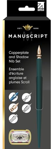 MANUSCRIPT Leonardt Copperplate & Shadow - Set di penne calligrafiche