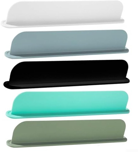 Spritzschutz Waschbecken,wiederholbar Silikon Abtropfmatte Spüle, Spritzschutz Für Küche Badezimmer Thekenspüle Trocken (49*5*8.5cm, schwarz)