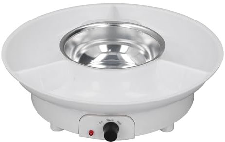 Juego de Ollas Eléctricas para Fondue, Juego para Hacer Fondue de Chocolate para Derretir Queso de Chocolate con 2 Tenedores, Control de Temperatura Ajustable, Fácil de Limpiar