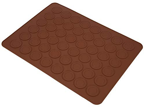 TIKATARER Macaron-Matte, Macaron-Silikon-Backmatten -40 ℃ Bis 230 ℃, 48 Löcher, Lebensmittelechtes Silikon, Macaron-Antihaft-Makronen-Backset Zum Zubereiten und Dekorieren von Kuchen,